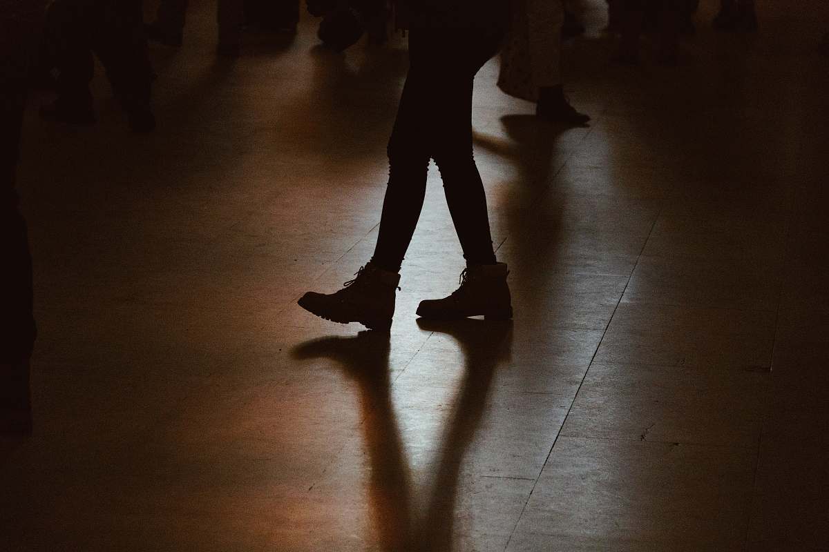 new york person walking on floor grand central terminal